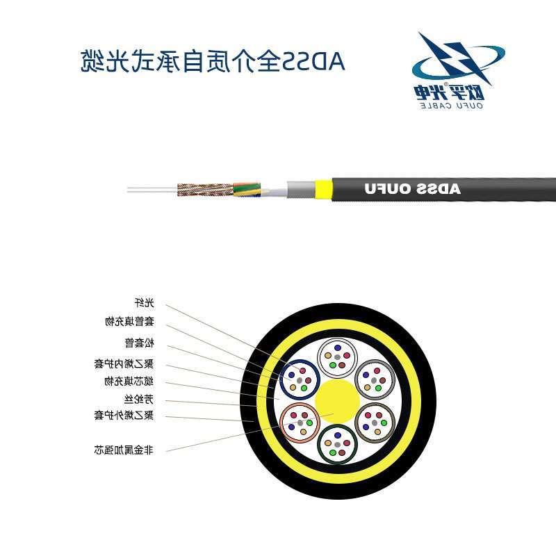 双护套层绞式ADSS光缆 288芯ADSS层绞式光缆 adss电力光缆